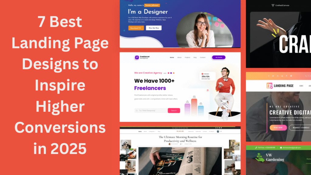 7 Best Landing Page Designs to Inspire Higher Conversions in 2025